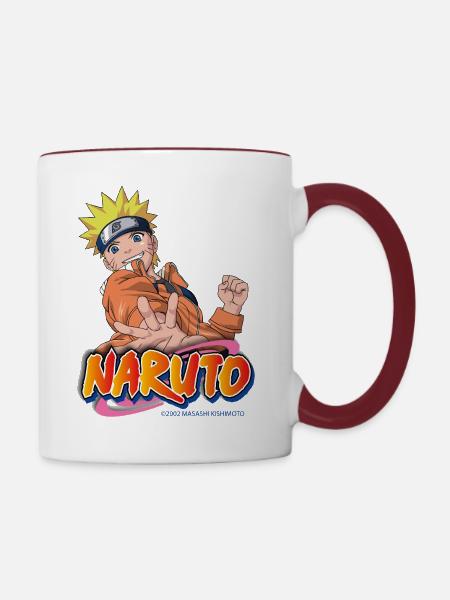 Naruto Ninja Anime Design - Tasse zweifarbig - Weiß/Rotbraun