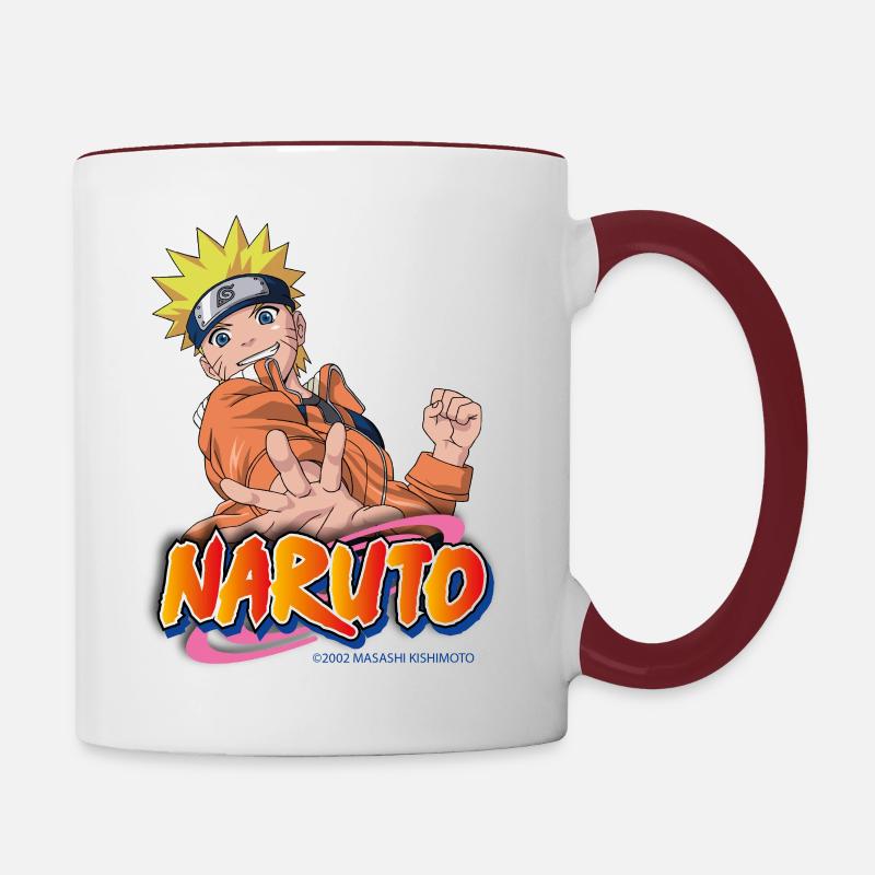 Naruto Ninja Anime Design - Contrasting Mug - white/maroon