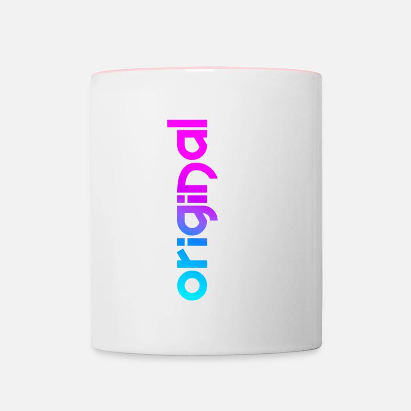 Original (Neon Style) - Contrasting Mug - white/pink