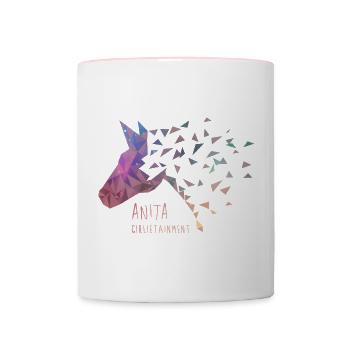 Anita Girlie Intertainment Galaxy - Contrasting Mug - white/pink - Front
