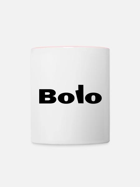 Bolo wie Bologna - Tasse zweifarbig - Weiß/Pink