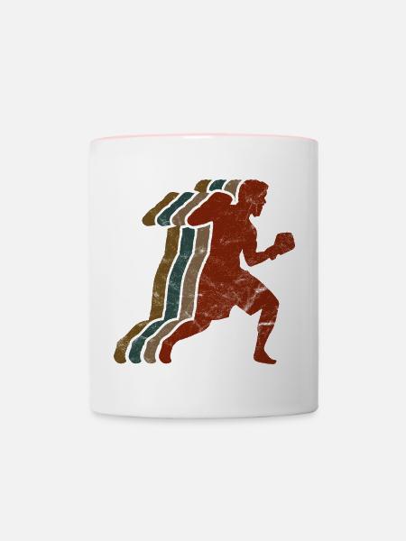 Boxsport Boxing - Tasse zweifarbig - Weiß/Pink