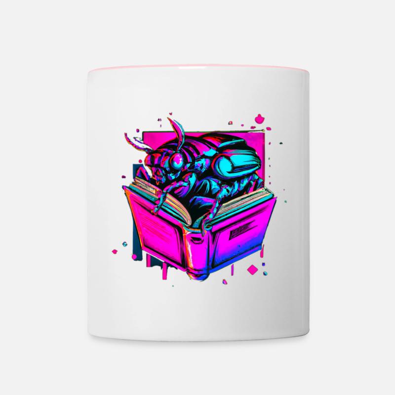 Smart Bug - Contrasting Mug - white/pink