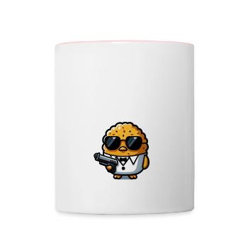 Chicken Nuggets Lustiges Chicken Nugget Meme Nugget - Tasse zweifarbig - Weiß/Pink - Vorne