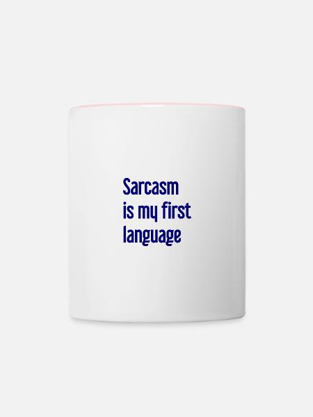 Sarkasmus-Profi - Tasse zweifarbig - Weiß/Pink