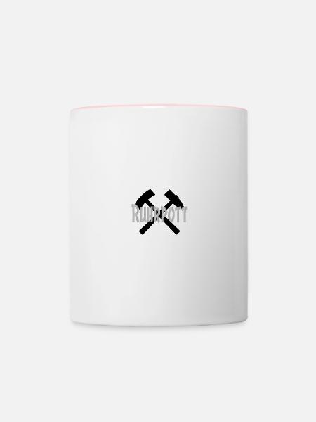 Eisen & Schlägel - Ruhrpott - Tasse zweifarbig - Weiß/Pink