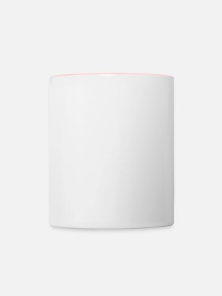 Klettern Bouldern - Tasse zweifarbig - Weiß/Pink