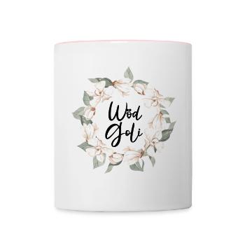 Wöd Goli beste Goli Patentante Österreich - Tasse zweifarbig - Weiß/Pink - Vorne