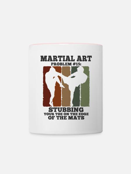 Mixed Martial Arts MMA - Tasse zweifarbig - Weiß/Pink