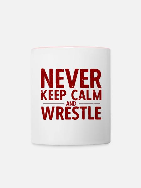 Grappling Martial Arts Wrestling - Tasse zweifarbig - Weiß/Pink