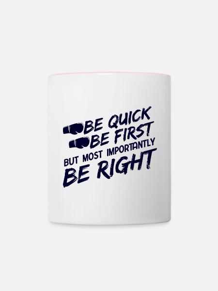 Boxsport Boxing - Tasse zweifarbig - Weiß/Pink
