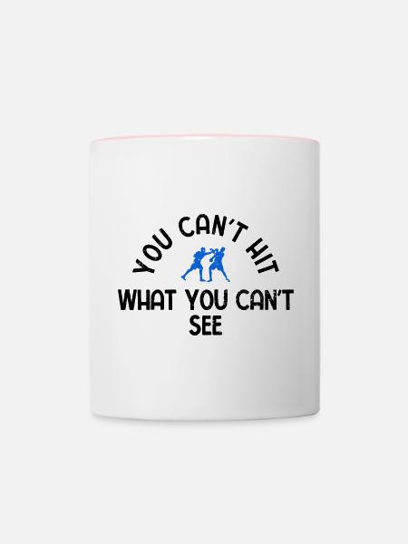 Boxsport Boxing - Tasse zweifarbig - Weiß/Pink