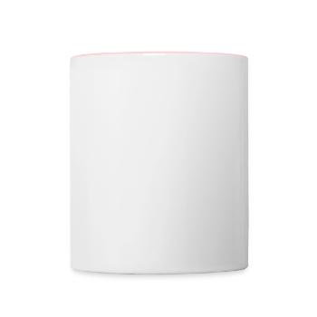 Gerade Outta Düsseldorf - Tasse zweifarbig - Weiß/Pink - Vorne