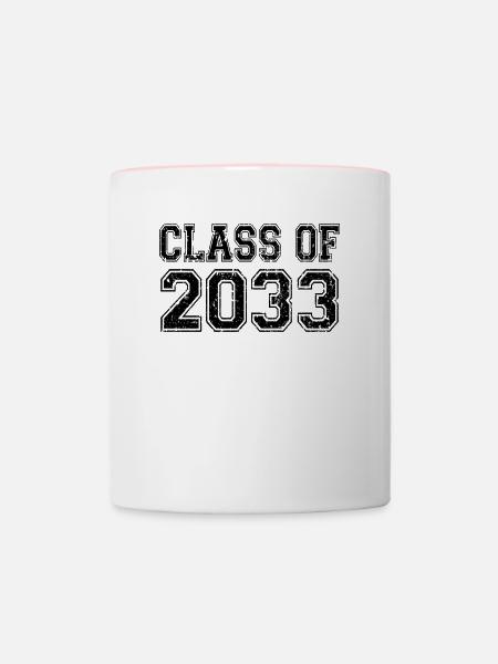 Klasse von 2033 - Tasse zweifarbig - Weiß/Pink