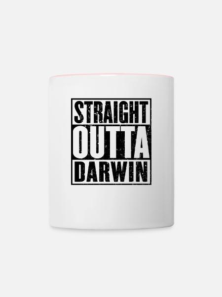 Direkt Outta Darwin - Tasse zweifarbig - Weiß/Pink