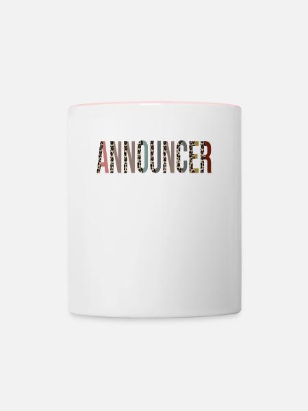 Ansager - Tasse zweifarbig - Weiß/Pink