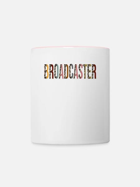 Sender - Tasse zweifarbig - Weiß/Pink