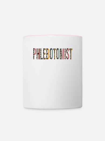 Phlebotomist - Tasse zweifarbig - Weiß/Pink