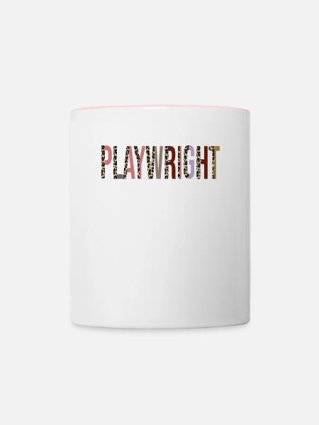 Dramatiker - Tasse zweifarbig - Weiß/Pink