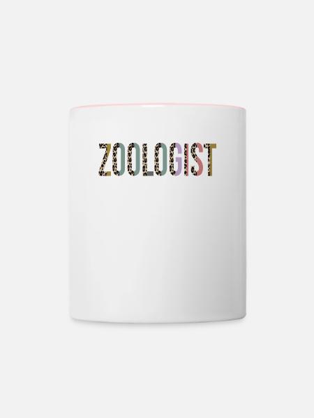 Zoologe - Tasse zweifarbig - Weiß/Pink
