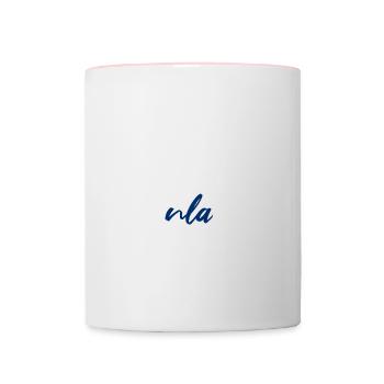 Finnland Geschenkidee finnische Flagge lustig - Tasse zweifarbig - Weiß/Pink - Vorne