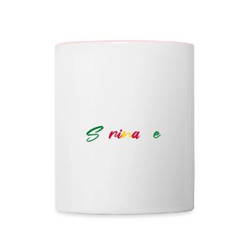 Suriname Geschenkidee Urlaub Therapie lustig - Tasse zweifarbig - Weiß/Pink - Vorne