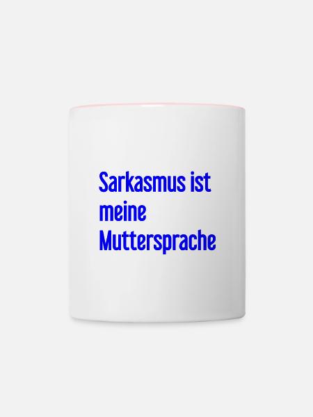 Sarkasmus-Profi - Tasse zweifarbig - Weiß/Pink
