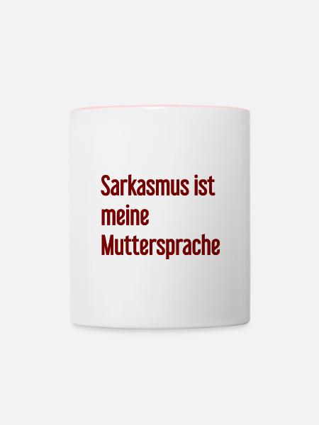 Sarkasmus-Profi - Tasse zweifarbig - Weiß/Pink