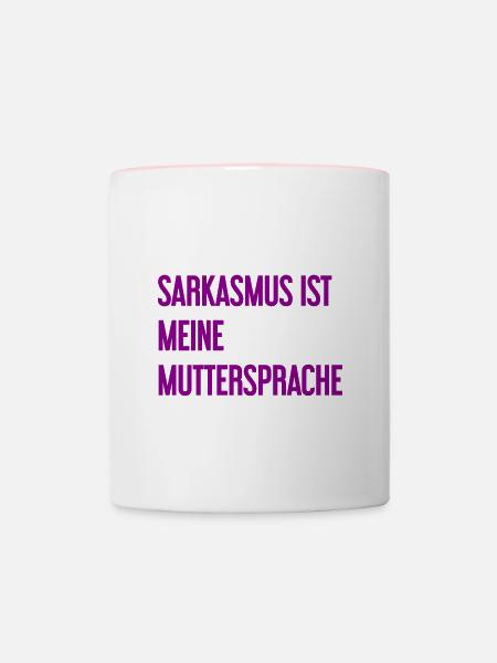 Sarkasmus-Profi - Tasse zweifarbig - Weiß/Pink