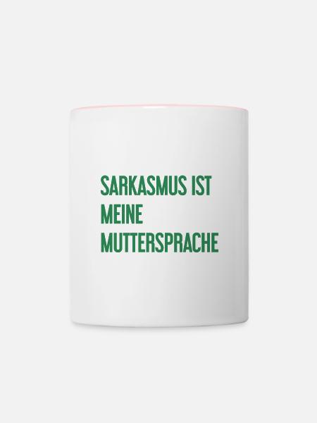 Sarkasmus-Profi - Tasse zweifarbig - Weiß/Pink