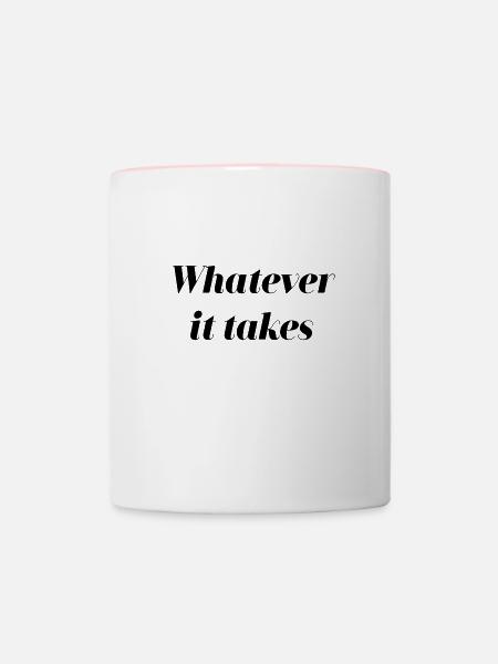 Whatever it takes Superhelden Fanshirt - Tasse zweifarbig - Weiß/Pink