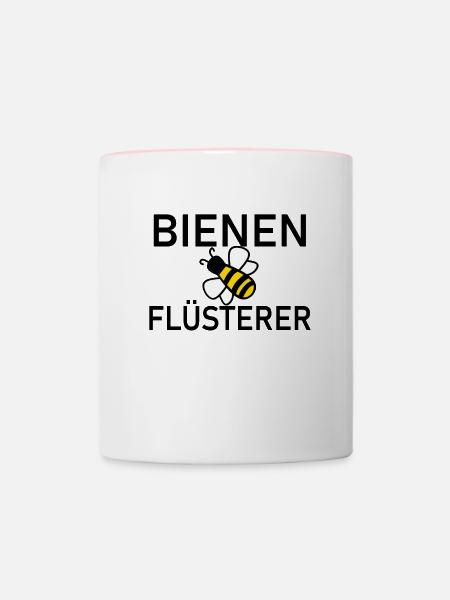 Bienen Flüsterer Imker - Tasse zweifarbig - Weiß/Pink