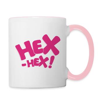 Bibi Blocksberg Hex-hex! pink - Tasse zweifarbig - Weiß/Pink - Rechts