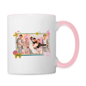 Find me in Paris Charaktere - Tasse zweifarbig - Weiß/Pink - Rechts