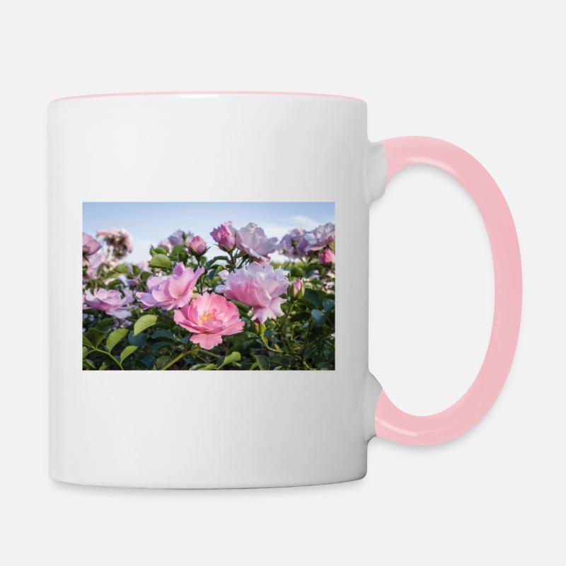 Roses - Contrasting Mug - white/pink