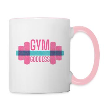 Gym Goddess - Tasse zweifarbig - Weiß/Pink - Rechts