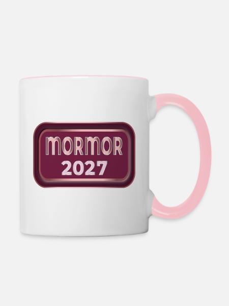 Schwedische Großmutter 2027 - Tasse zweifarbig - Weiß/Pink