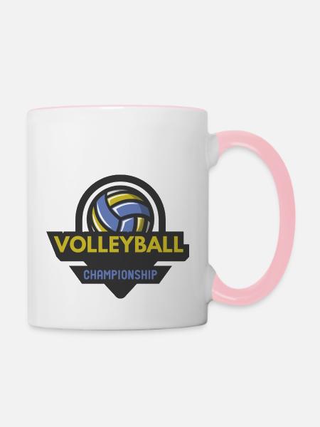 Ballsport - Tasse zweifarbig - Weiß/Pink
