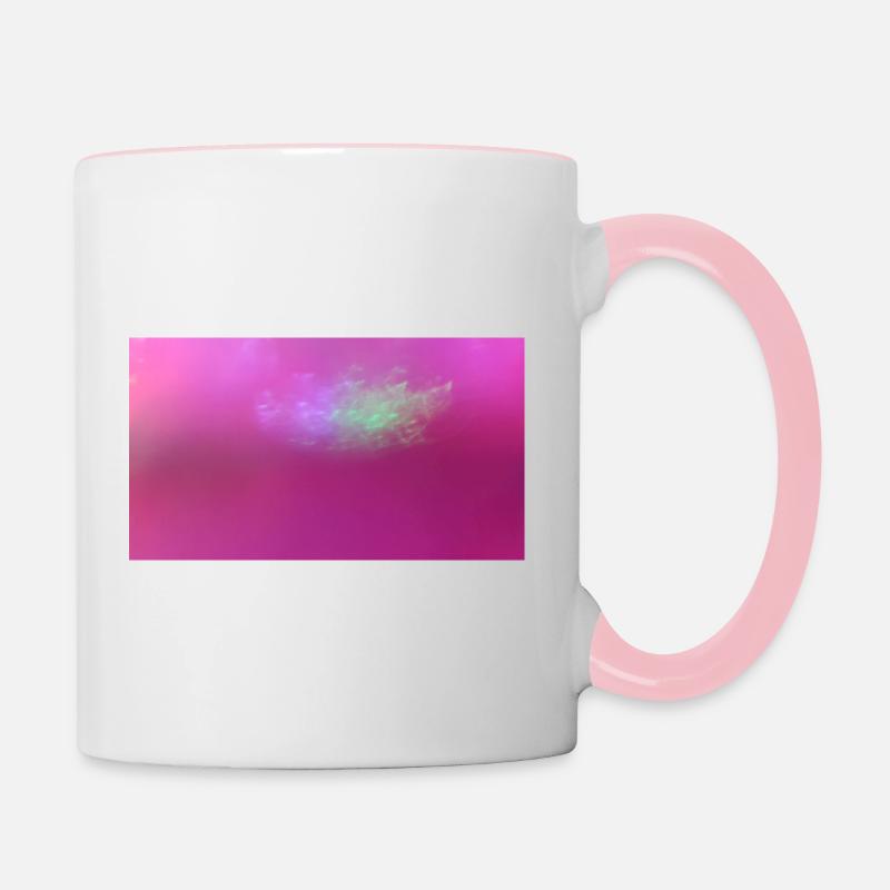 Pink light 25 - Contrasting Mug - white/pink