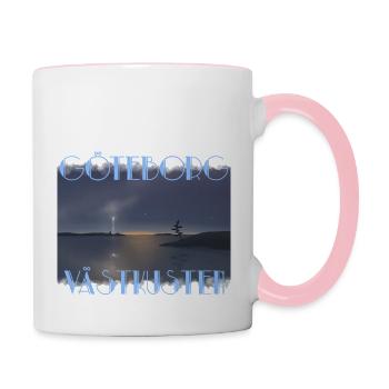 Göteborg ist die Perle der Westküste. - Tasse zweifarbig - Weiß/Pink - Rechts