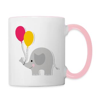 Elphant Design - Contrasting Mug - white/pink - Right