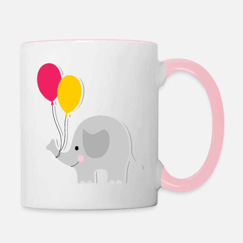 Elphant Design - Contrasting Mug - white/pink