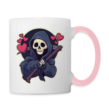 Grim Reaper - Contrasting Mug - white/pink - Right