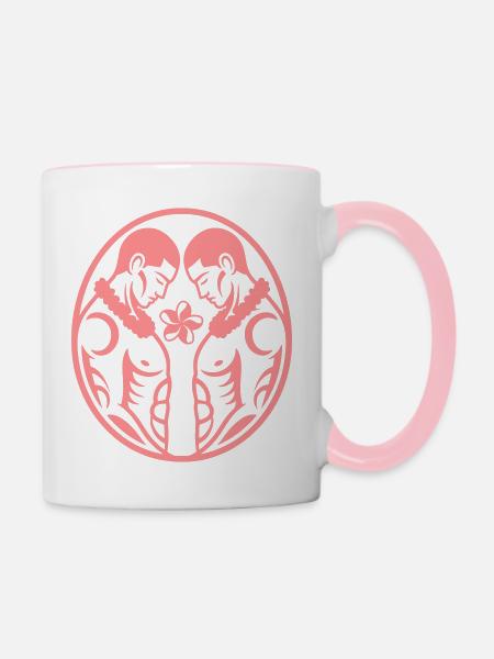 Gay one - Tasse zweifarbig - Weiß/Pink
