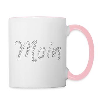 Moin - Mug contrasté - blanc/rose - Droite