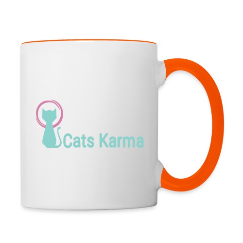 Cats Karma - Tasse zweifarbig