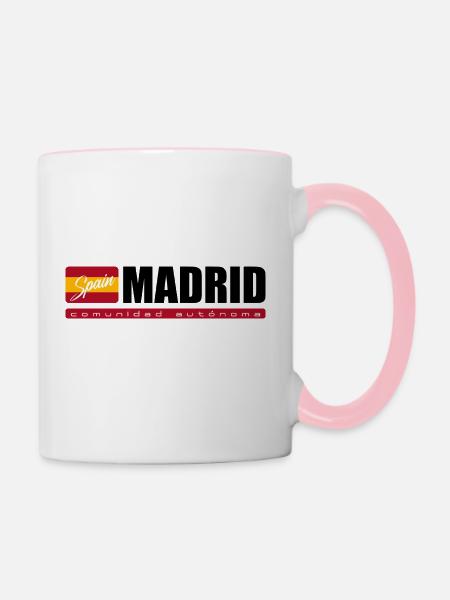 Autonome Gemeinschaft Madrid - Tasse zweifarbig - Weiß/Pink