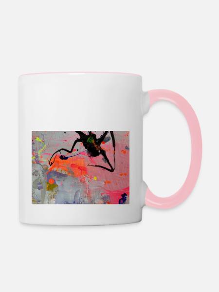 IphigenieArt1 - Tasse zweifarbig - Weiß/Pink