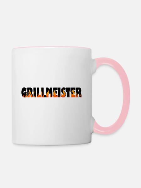 GRILLMEISTER - Tasse zweifarbig - Weiß/Pink