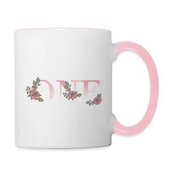 One - Contrasting Mug - white/pink - Right